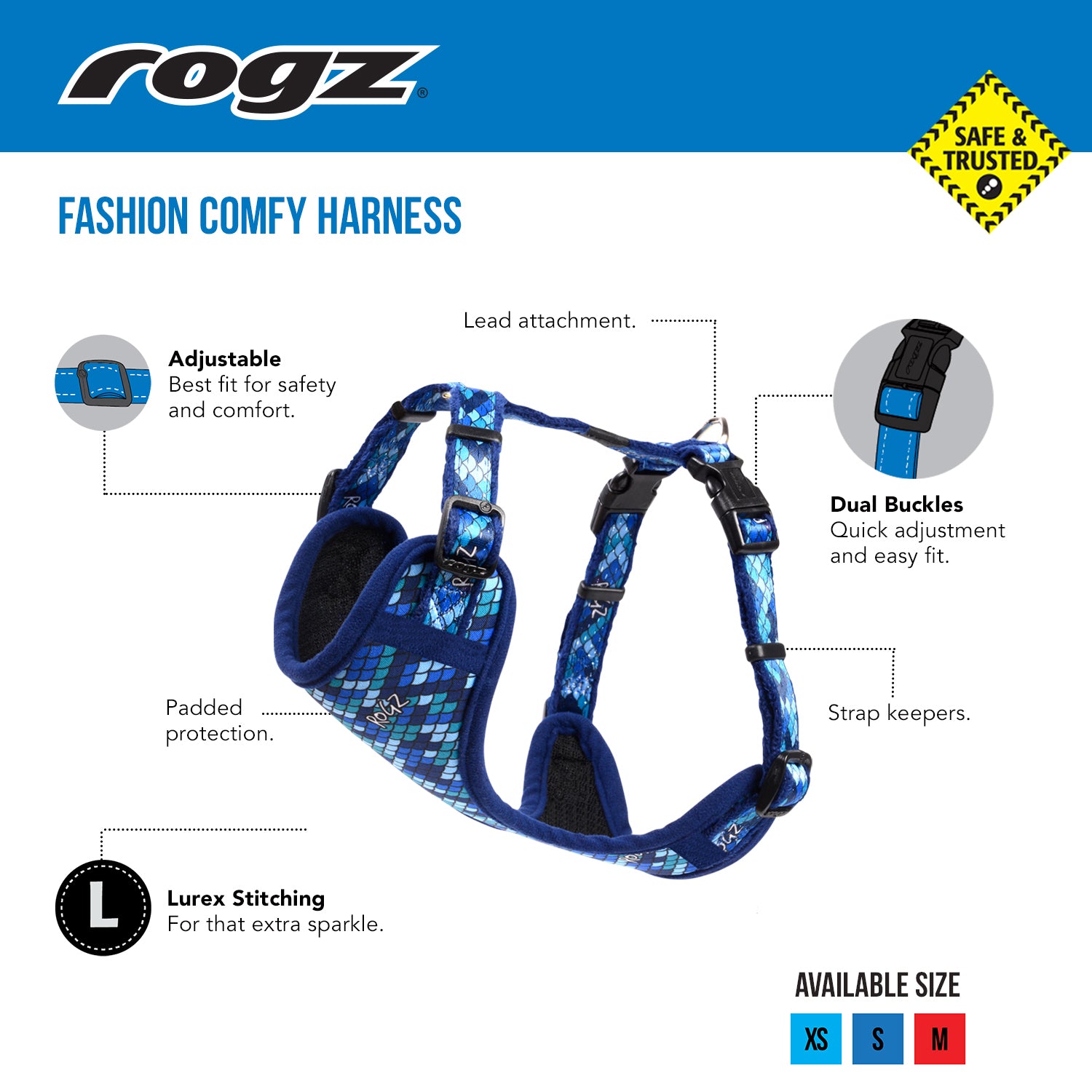 Fashion comfy harness for smaller dogs - My Pet Store