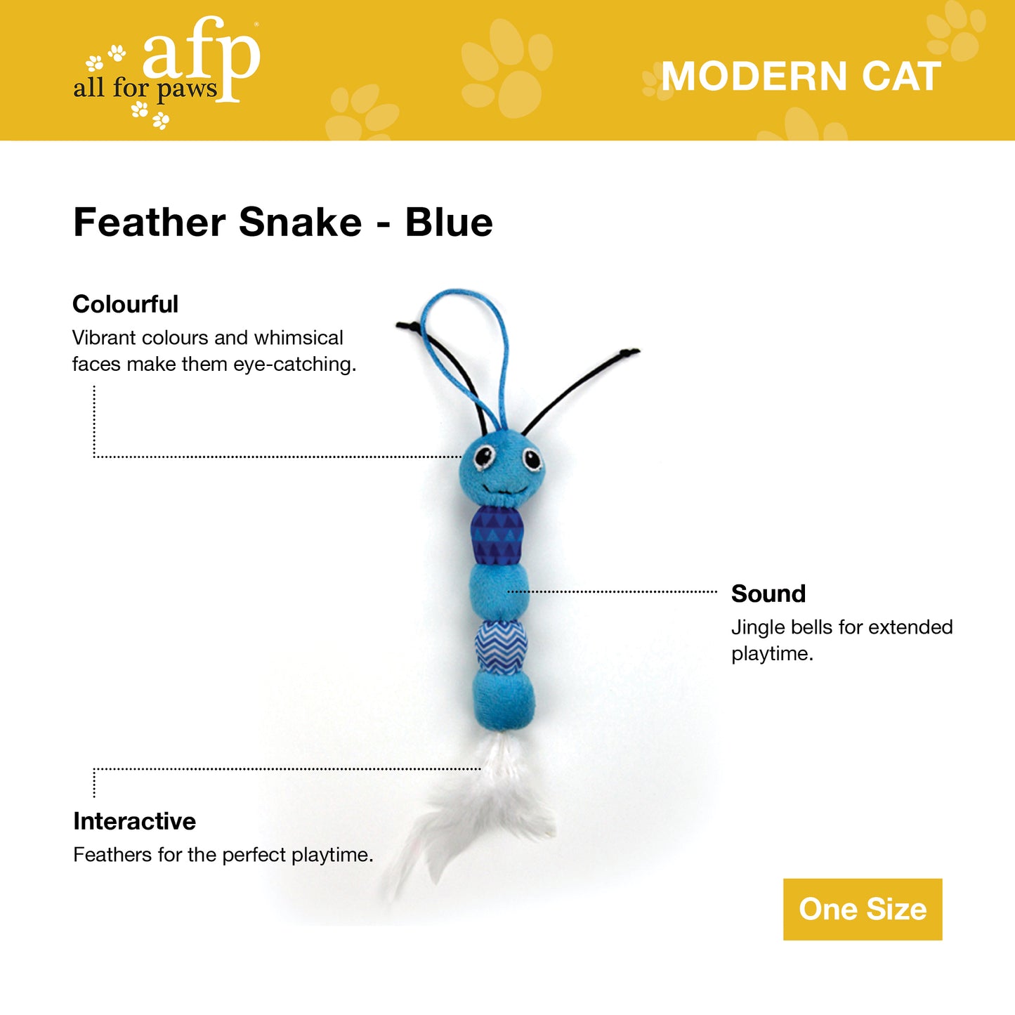 Modern cat feather snake - My Pet Store