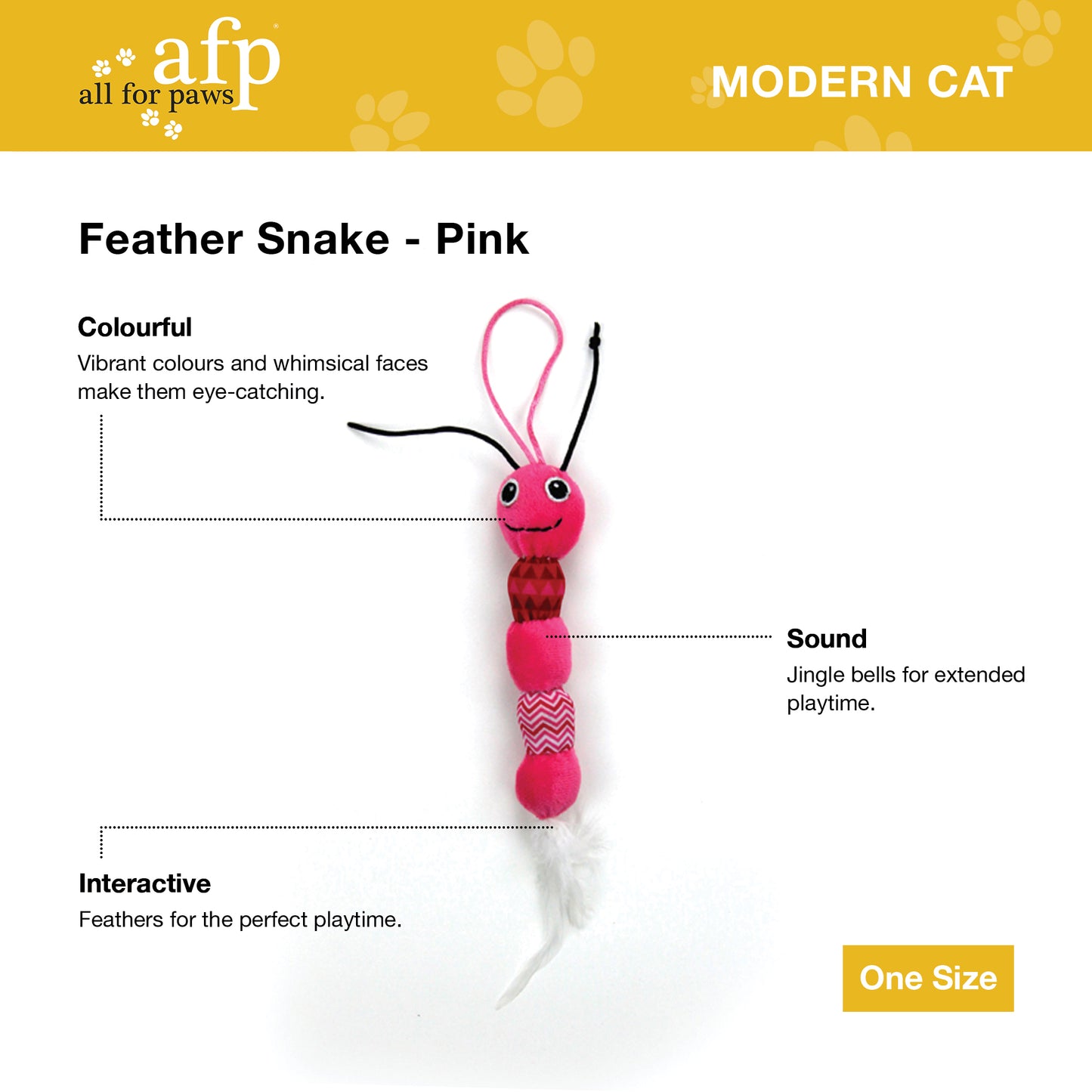 Modern cat feather snake - My Pet Store