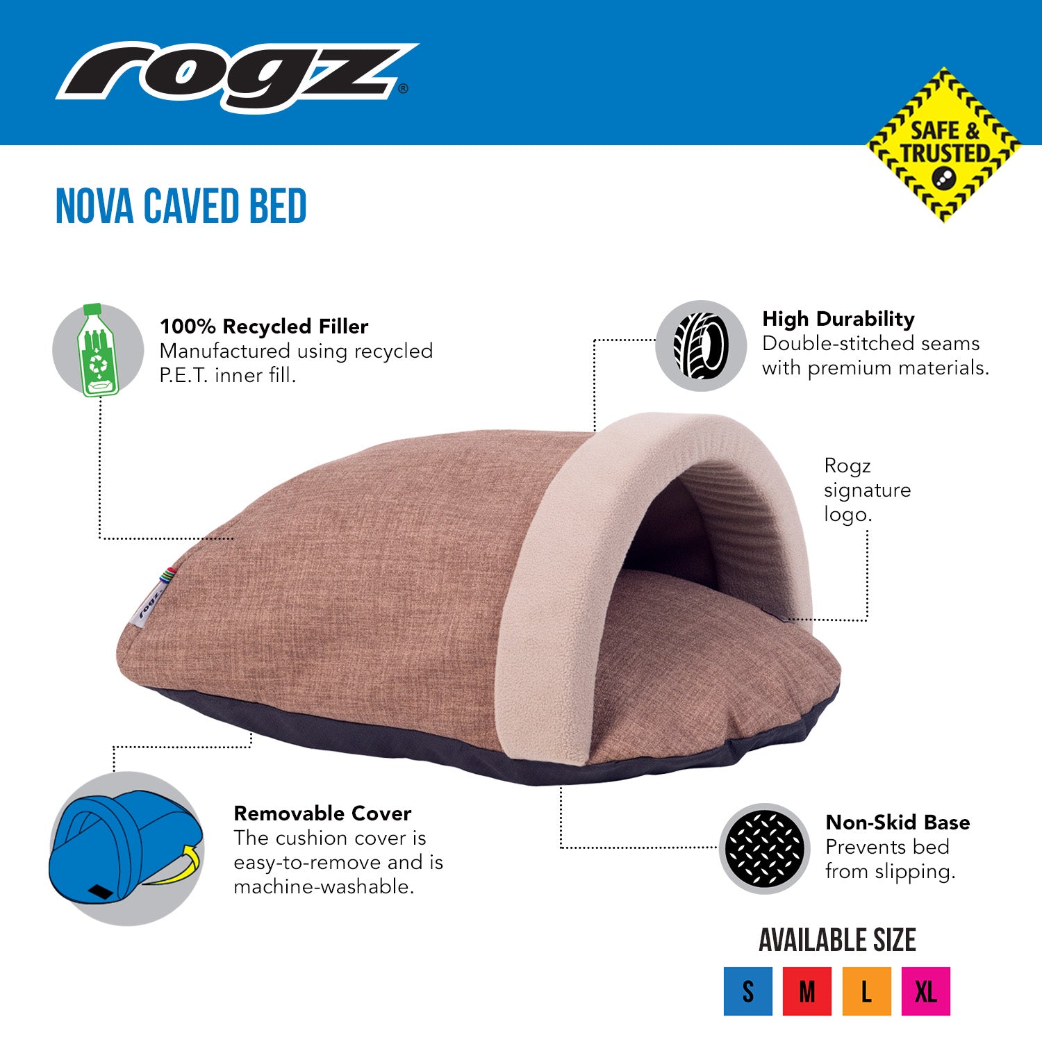 Nova cave bed for cats or dogs - My Pet Store