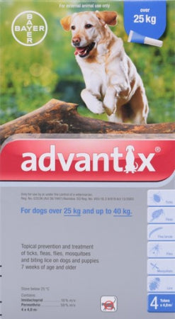 Advantix tick and flea treatment (Dogs single dose) - My Pet Store