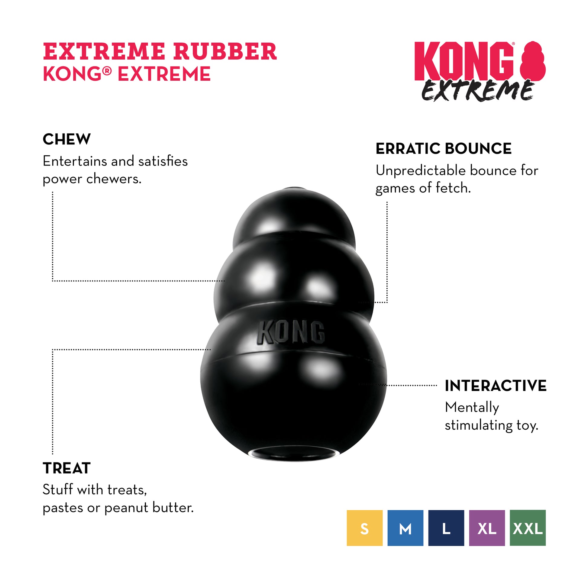 KONG Extreme treat toy for large dogs - My Pet Store