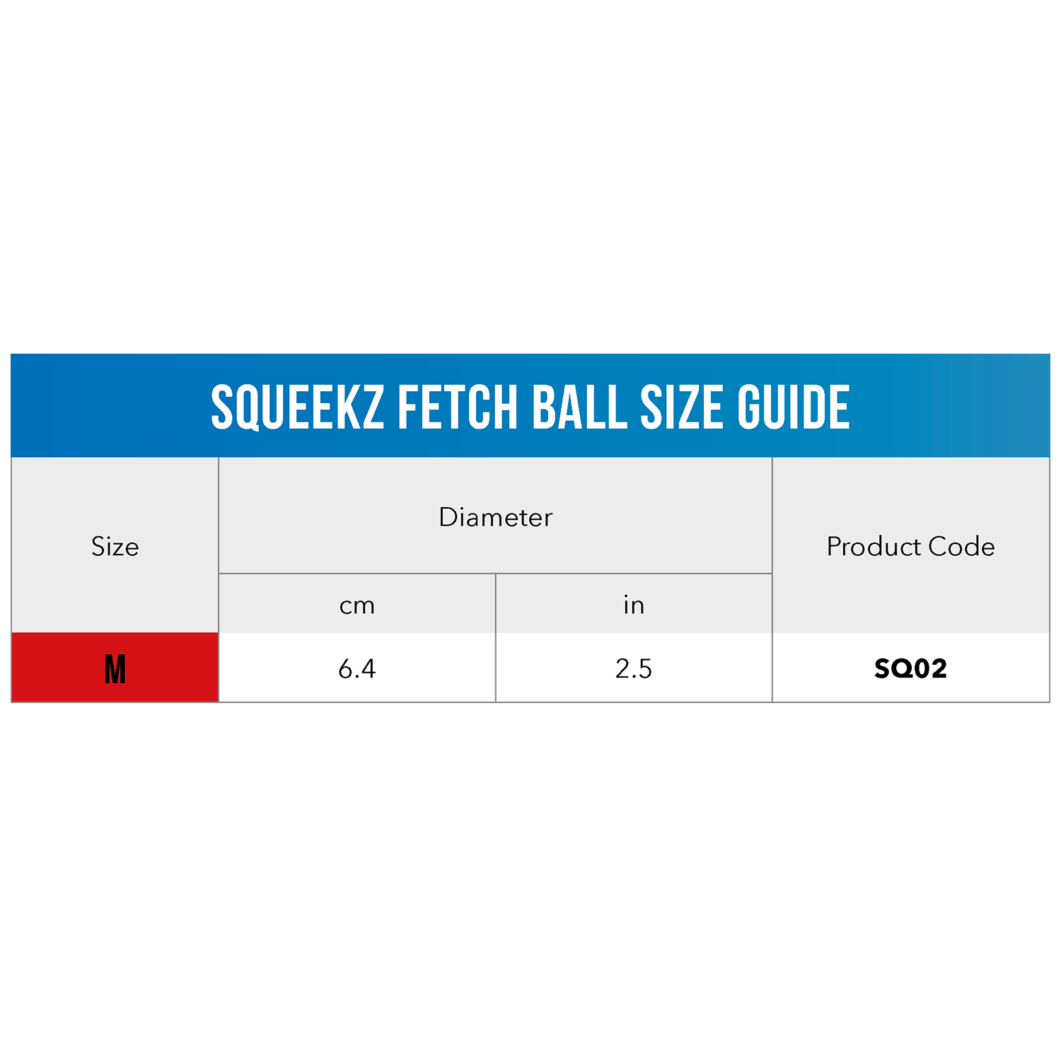 Squeekz fetch ball medium - My Pet Store