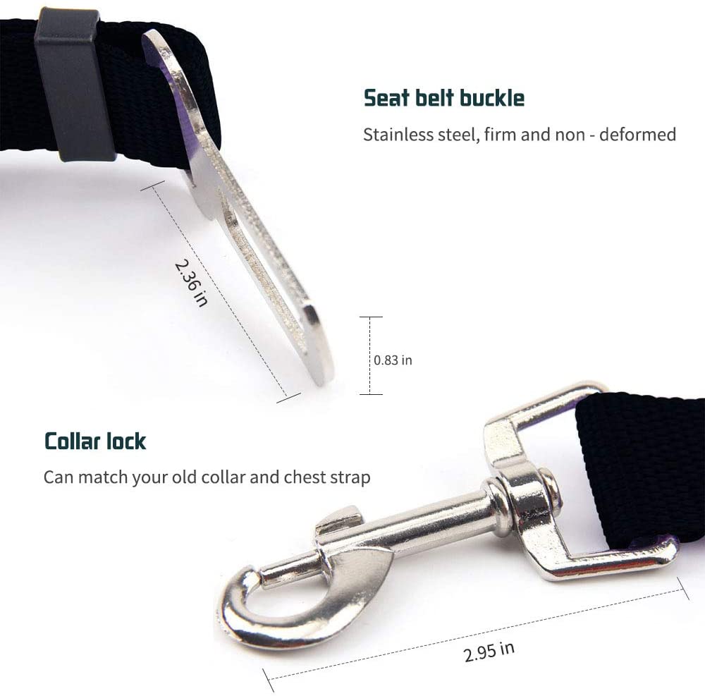 Adjustable dog seat belt - My Pet Store