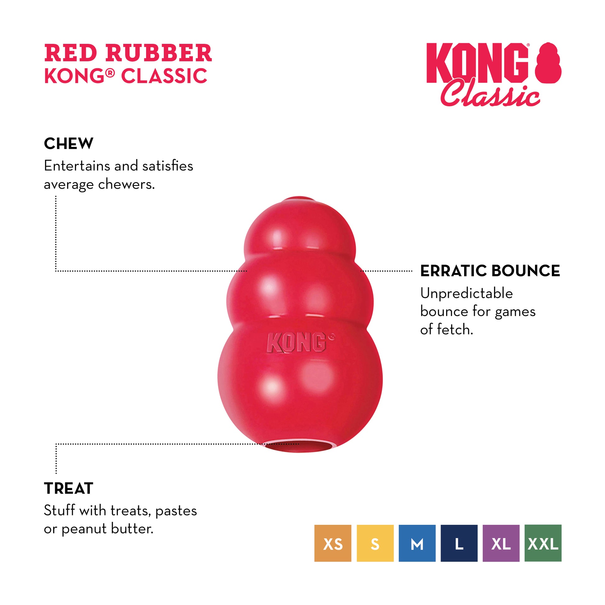 KONG Classic Treat Toy - My Pet Store