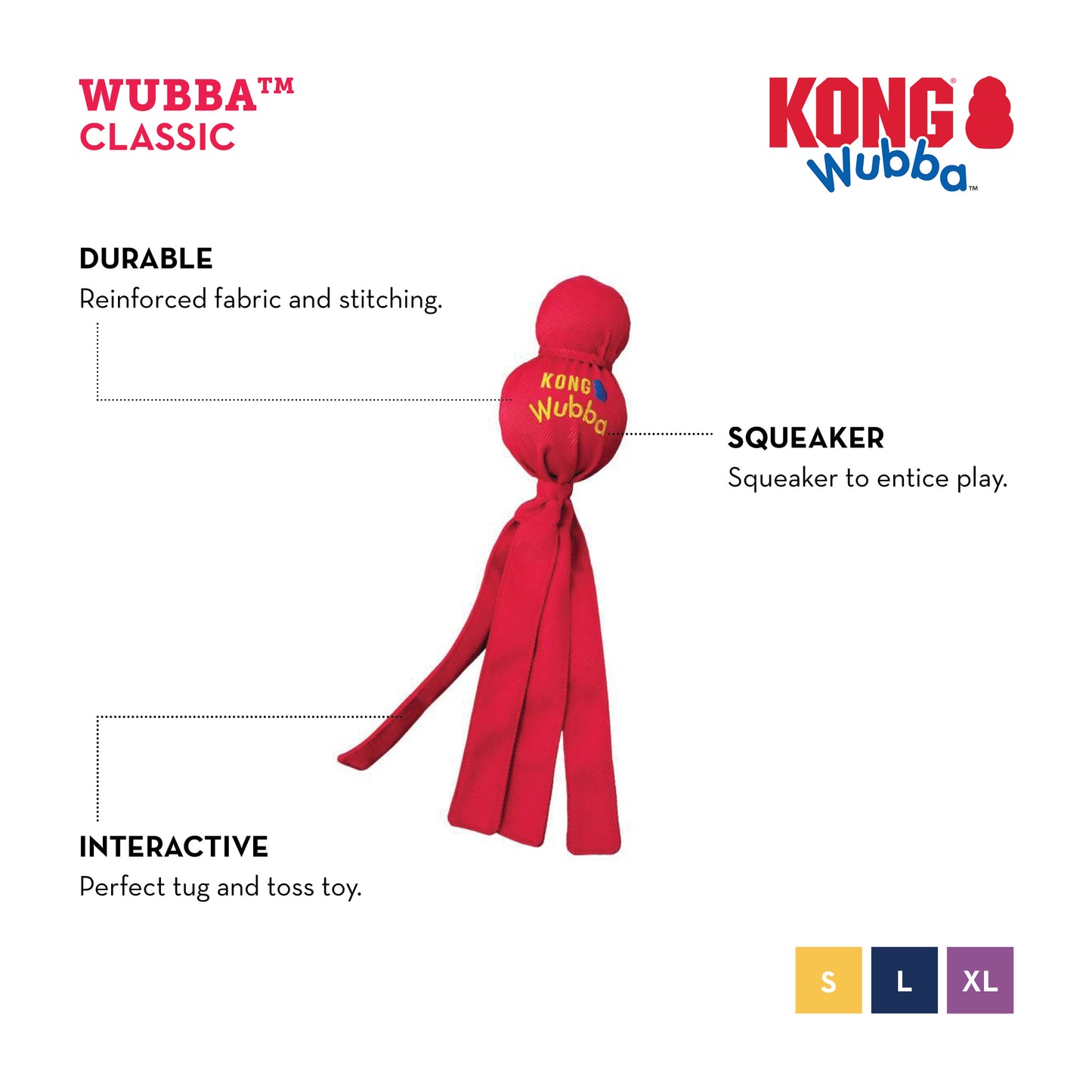 WUBBA Classic Tug and Toss Toy - My Pet Store