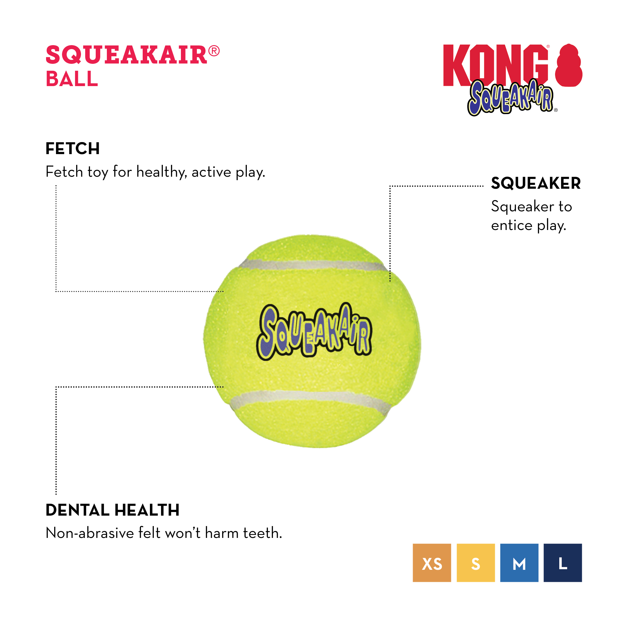 Kong SqueakAir ball (pack) - Image 3