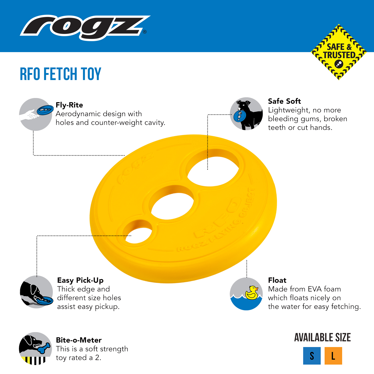 Rogz RFO Fetch Flying toy - Image 5