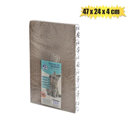Cardboard cat scratching pad
