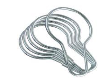 Steel clips for hanging products